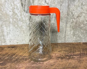 Tang Juice Container, Orange Juice Carafe, Juice Carafe, Juice Pitcher, Juice Container, Tang Carafe, Refrigerator Storage, Retro Kitchen