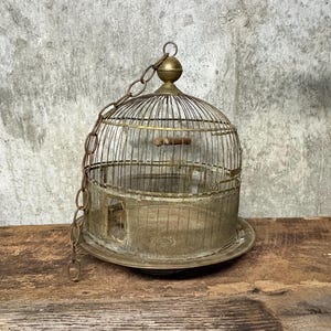 Vintage Hendrix Brass Bird Cage - Etsy