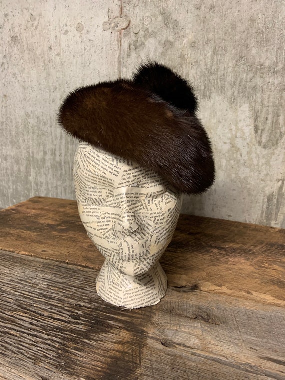 1960s Ladies Fur Hat, Fur hat, vintage Fur Hat, Mi