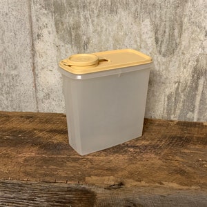 Jahrgang Tupperware, Tupperware Container, Getreidebehälter, Getreidelagerung, Küchenaufbewahrung, Mehlbehälter, Trockenlager, Gießbehälter