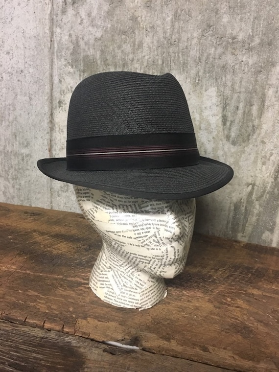 Straw Fedora, Knox New York Hat, Mens Hat, Vintage