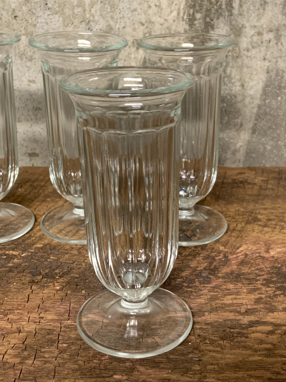 Parfait Glass Clear Parfait Glasses Glass Parfait Retro Etsy