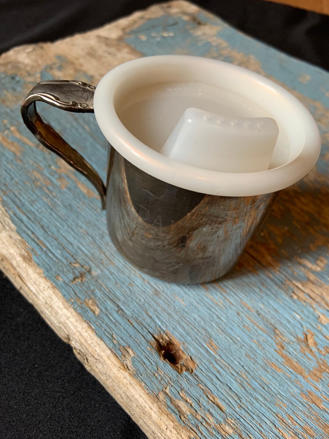 Vintage Silver Plate Baby Cup, Silver Sippy Cup, Sip Cup, Sippy Cup