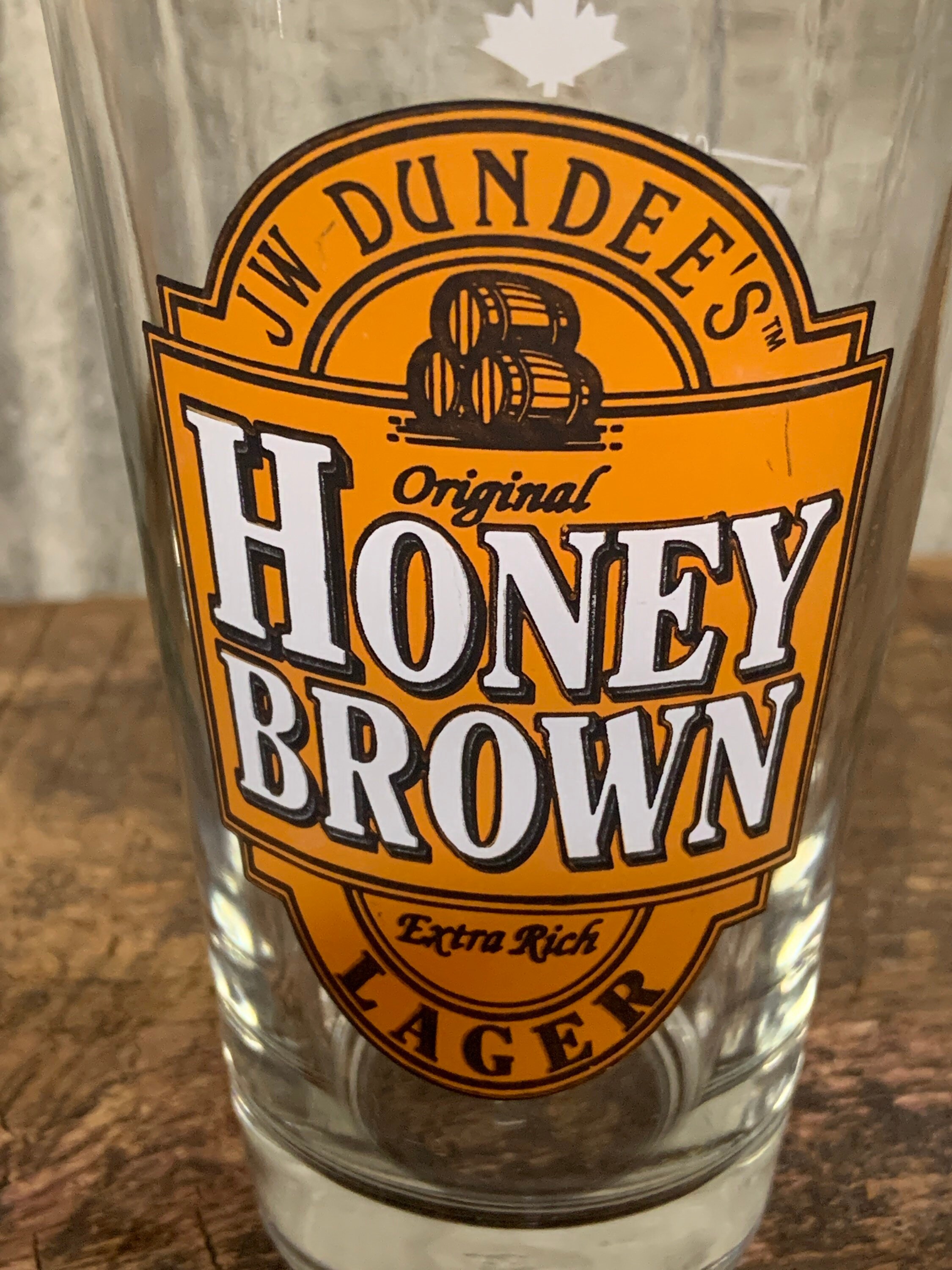 J W Dundee Original Honig braun Pint Bierglas Sammlerbarbe | Etsy