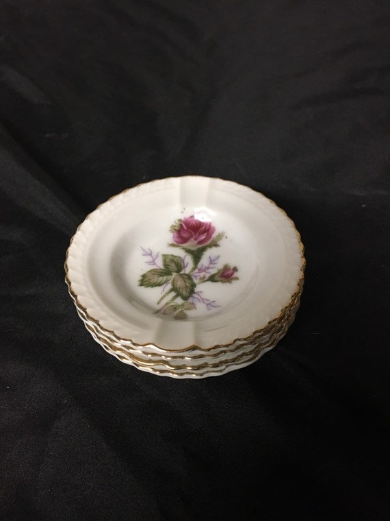 Ceramic Trinket Dish, Rose Ceramic, Vintage Ash T… - image 7