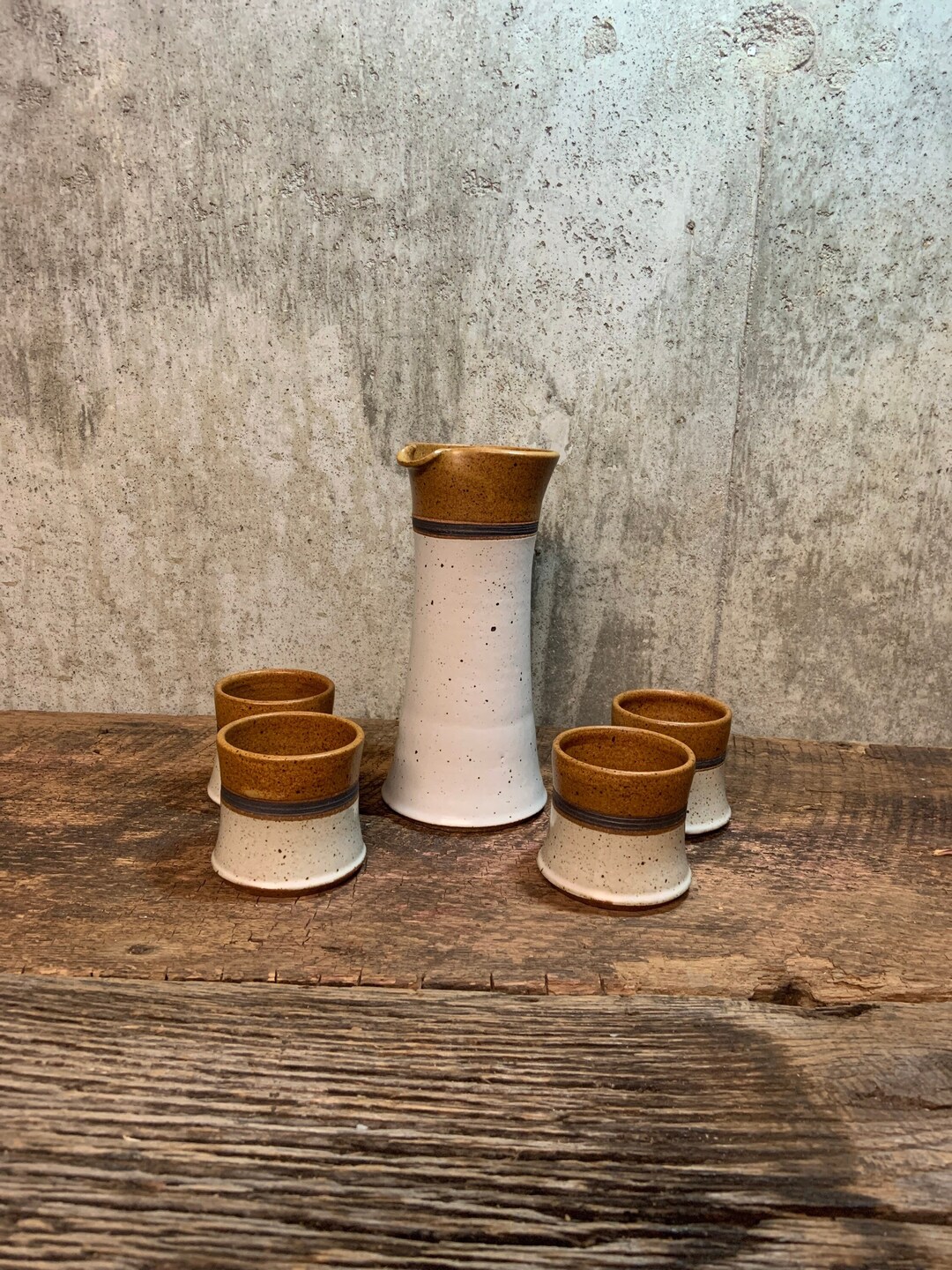 Carafe and Cup Set Handmade Pottery Pottery Carafe and Cups Etsy