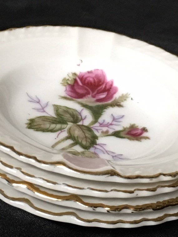 Ceramic Trinket Dish, Rose Ceramic, Vintage Ash T… - image 2