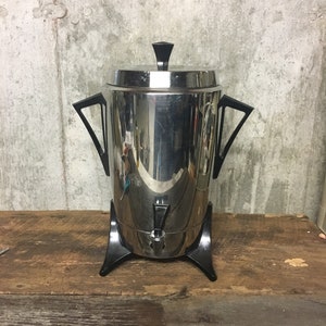 Sunbeam Percolator, Atomic Percolator, Mid Century Modern, Coffee Percolator, 1970s coffee maker, 30 Cup Percolator, Coffee Maker