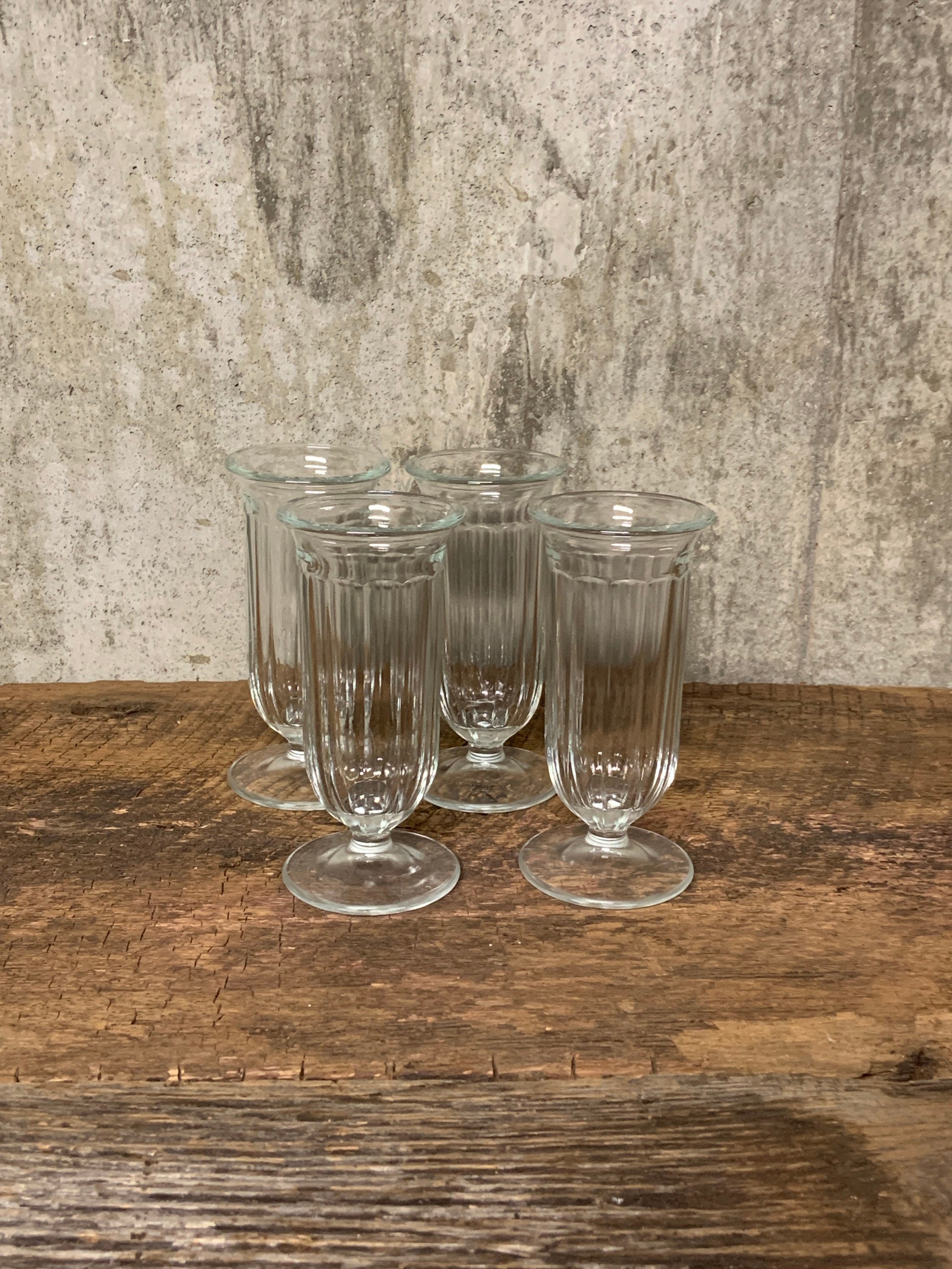 Ridged Parfait Glass Cup - Set of 2