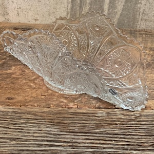 Banana Boat, Lenox Glassware, Imperial Lenox Glass, Large Banana Dish, Pressed Glass, Fruit Bowl, Retro Tableware, Retro Dish, Formal Dining