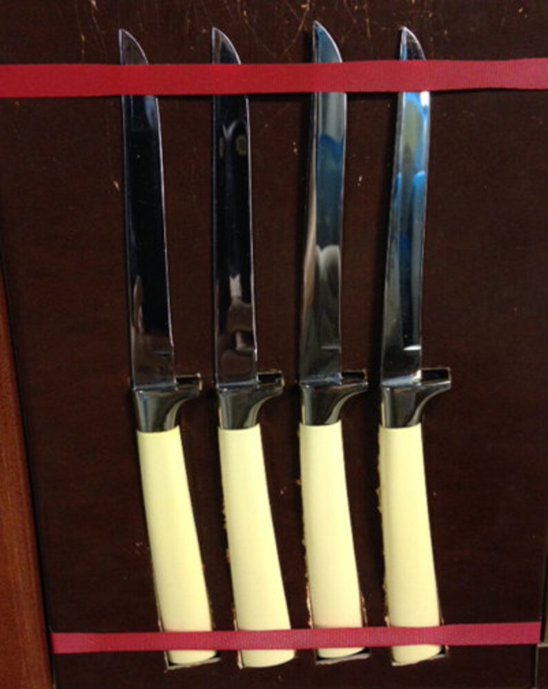 Vintage Steak Knives Carvel Hall Cutlery Briddell Knives Etsy