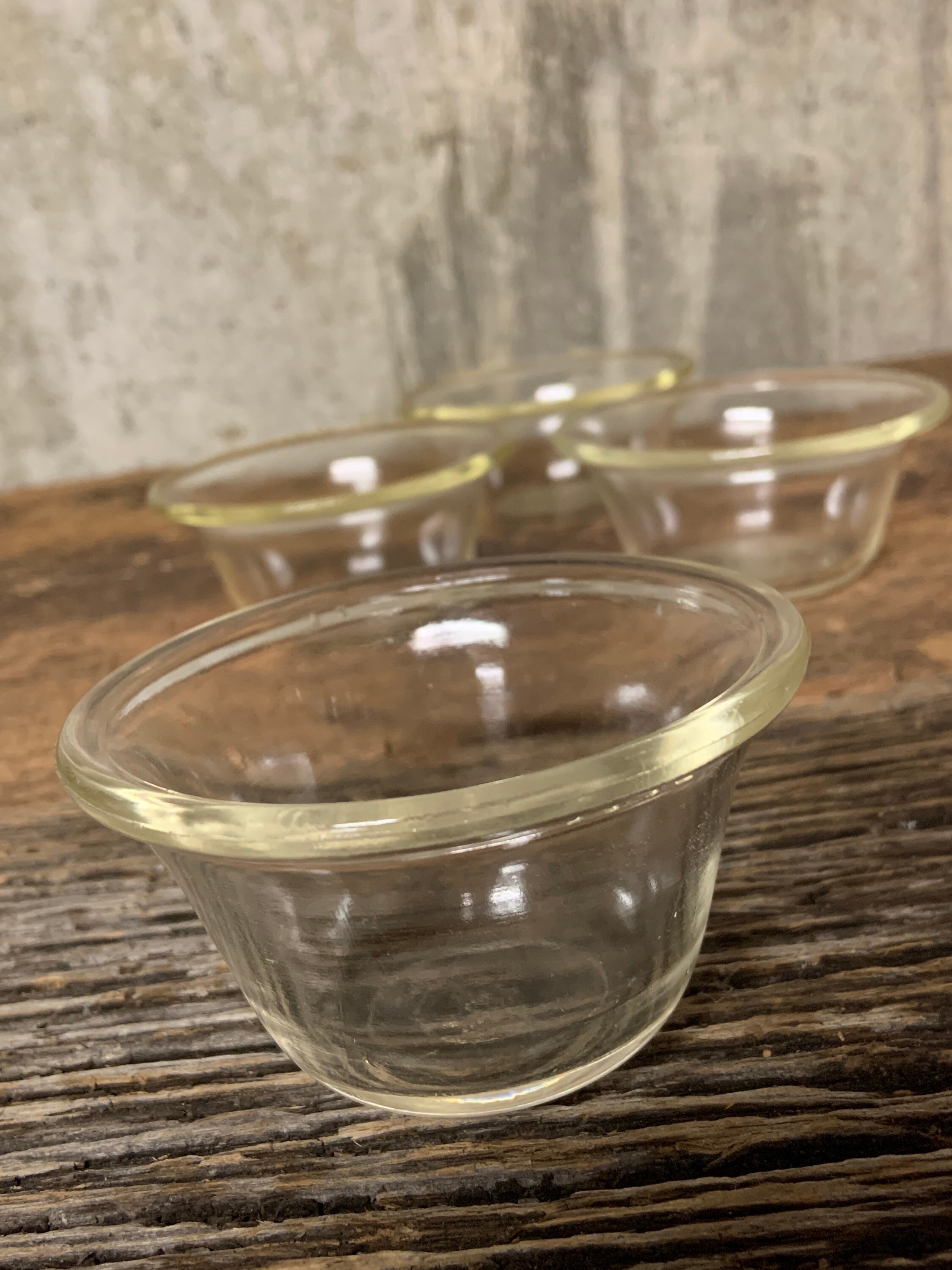 Sizikato 4 Coppette In Vetro Per Dessert Da 170 Ml - Trasparenti, Adatte A Forno E Microonde, Per Budino E Yogurt