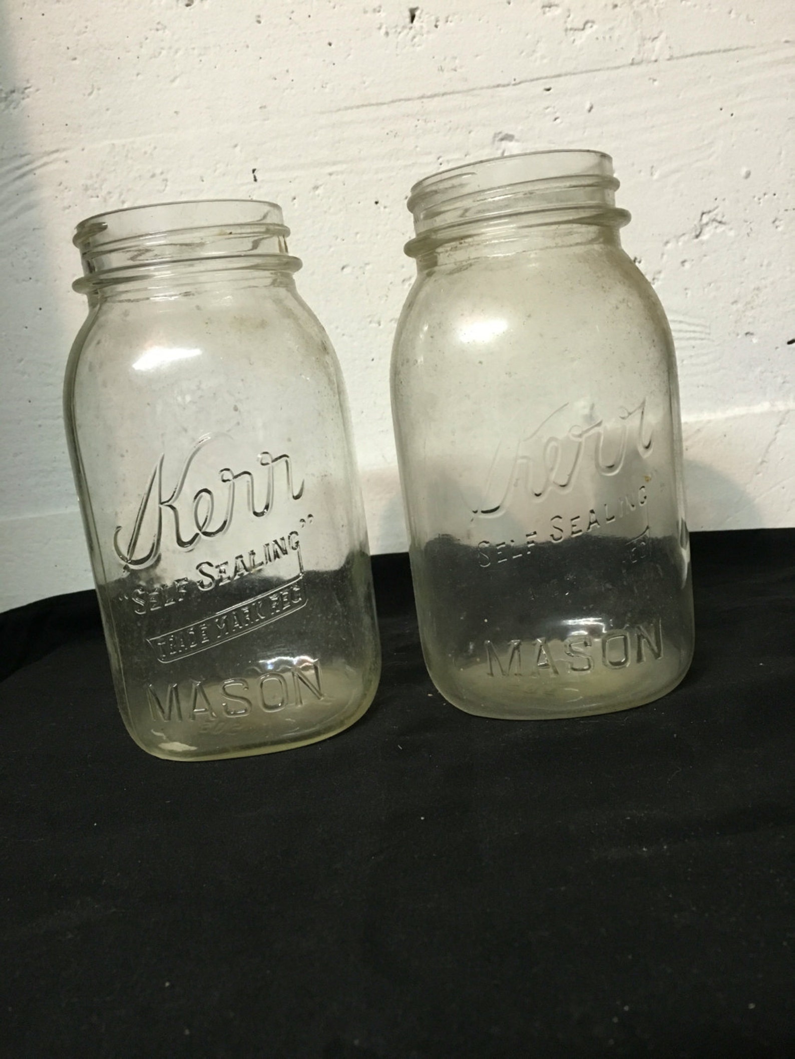 Kerr Jar Vintage Kerr Jar Storage Jar Kerr Canning Jar Etsy