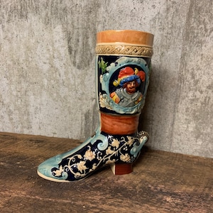 Cowboy Art, Vintage Western Boot Vase, Texas Art, Western Art, Boot Vase, Western Vase, Boot Vase, Cowboy Boot, Western Decor, Cowboy Decor