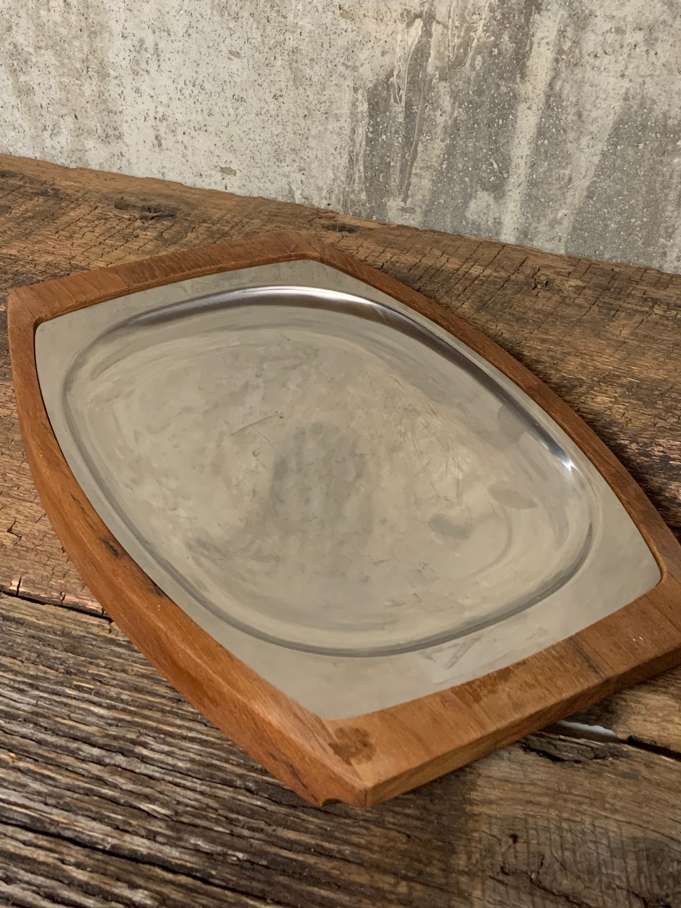 Bandeja de servicio de teca decoración de hombres locos | Etsy