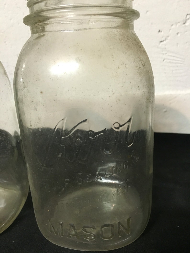 Kerr Jar Vintage Kerr Jar Storage Jar Kerr Canning Jar Etsy