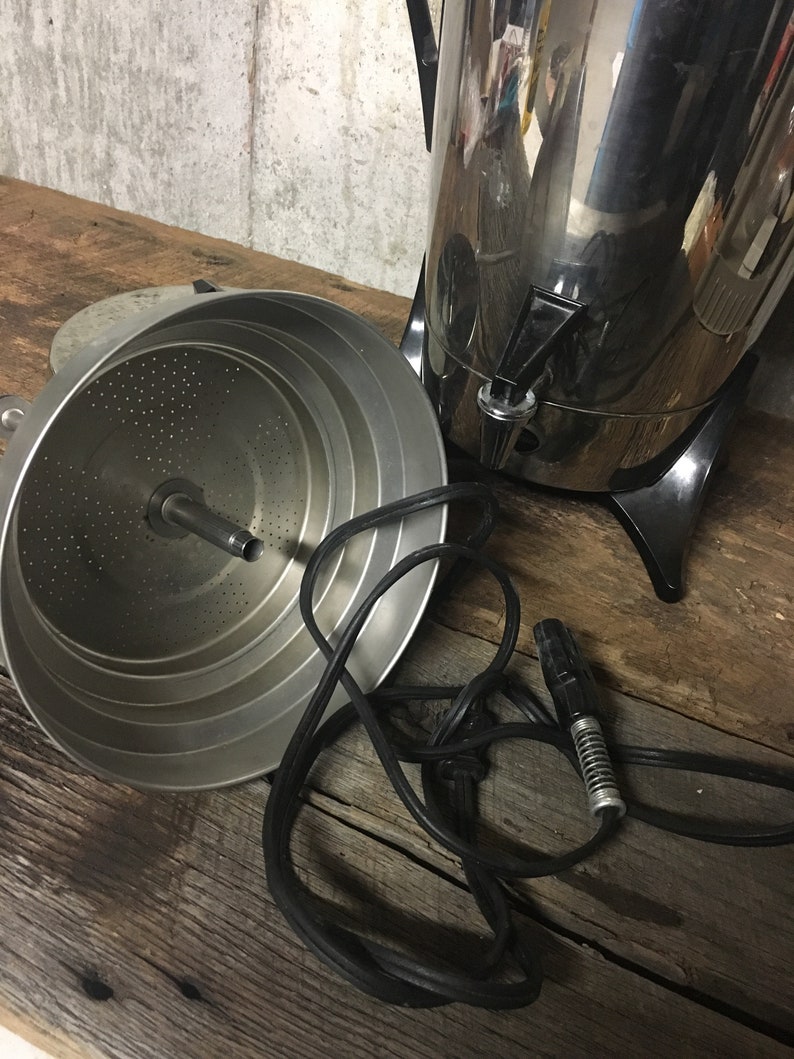 Coffee Maker Atomic Percolator Coffee Percolator 1970s coffee maker Sunbeam Percolator 30 Cup Percolator Mid Century Modern