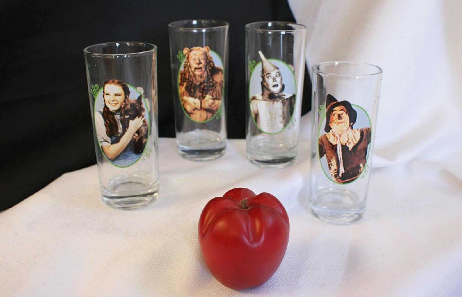 Vintage Wizard of Oz drinking glass set Dorothy glass Etsy