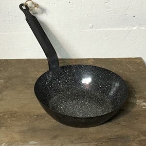 Enamel Pan, Camp Pan, Retro Pan, Blue Speckeled Pan, Rustic Kitchen, Enamel Kitchenailia, Farmhouse Kitchen, Country Kitchen, Camp Cookware