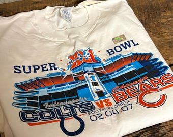 Vintage Chicago Bears Super Bowl XLI T-shirt, vuxen L, samlarsporter