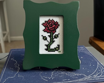 Cross Stitch Art "Rose"