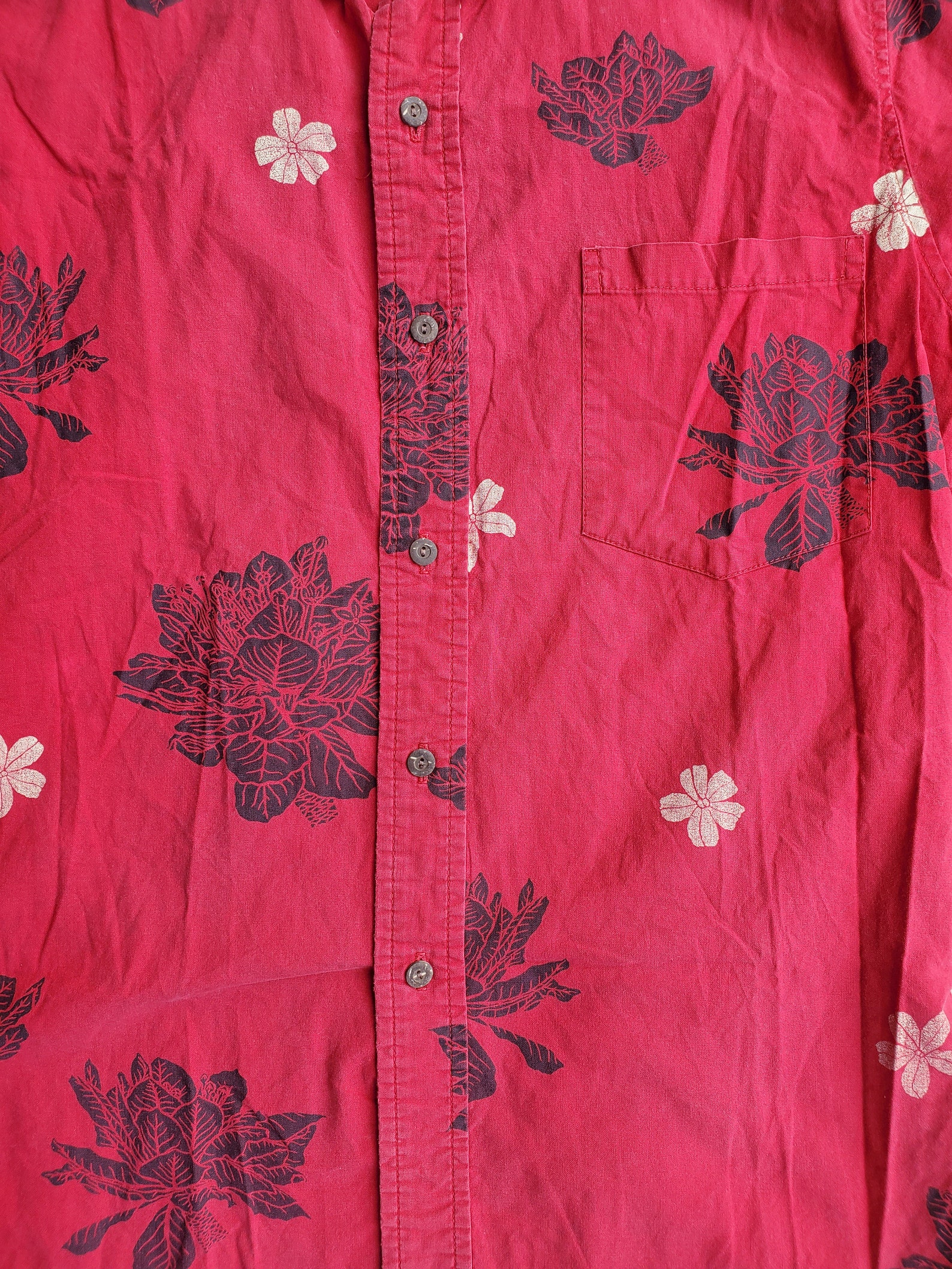 Sig Zane Hawaiian Shirt Men's Vintage Aloha Wear Red Etsy