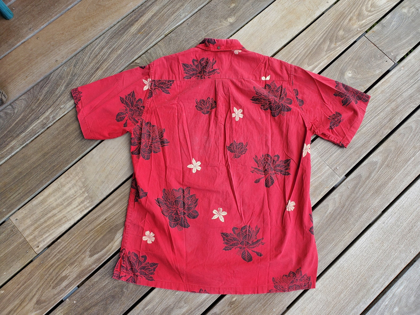 Sig Zane Hawaiian Shirt Men's Vintage Aloha Wear Red Etsy