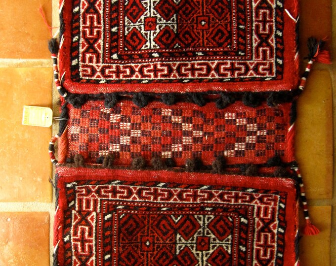 Vintage PERSIAN RUG Camel Saddle Bags AVAKIAN Bros. Inc Etsy