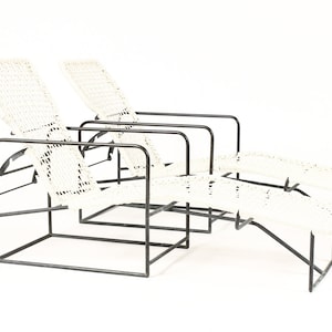 Mid Century Bronze Patio Reclining Chaise Lounges – Kurt Voss Metals