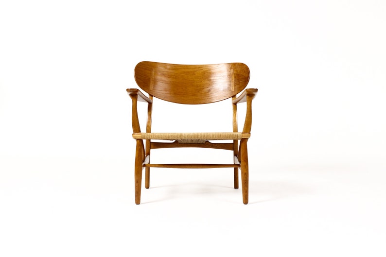 Danish Modern / Mid Century Oak Lounge / Armchair Hans Wegner for Carl Hansen Model CH22 A image 4