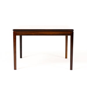 Danish Modern / Mid Century Large Square Rosewood Coffee / Side table Figural Grain image 4