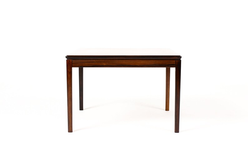 Danish Modern / Mid Century Large Square Rosewood Coffee / Side table Figural Grain image 4