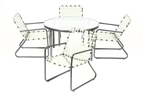 Vintage Mid Century Brown Jordan Aluminum Patio Lido Dining Etsy