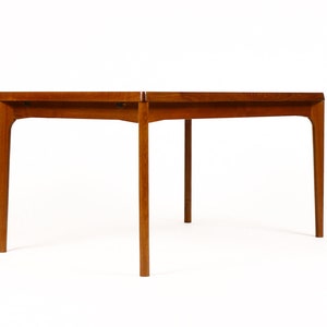 Danish Modern / Mid Century Teak Expandable Dining Table Rectangular Draw Leaf Vejle Stole Møbelfabrik image 2