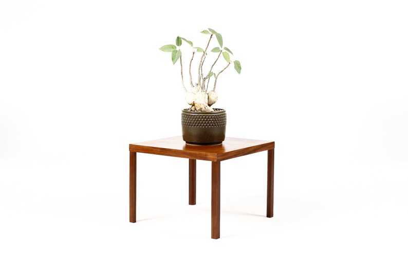 Danish Modern / Mid Century Square Teak Square Side Table Hans Olsen B image 1