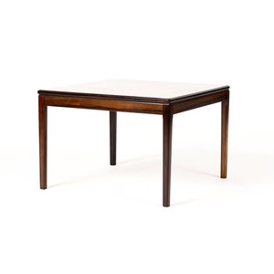 Danish Modern / Mid Century Large Square Rosewood Coffee / Side table Figural Grain image 2