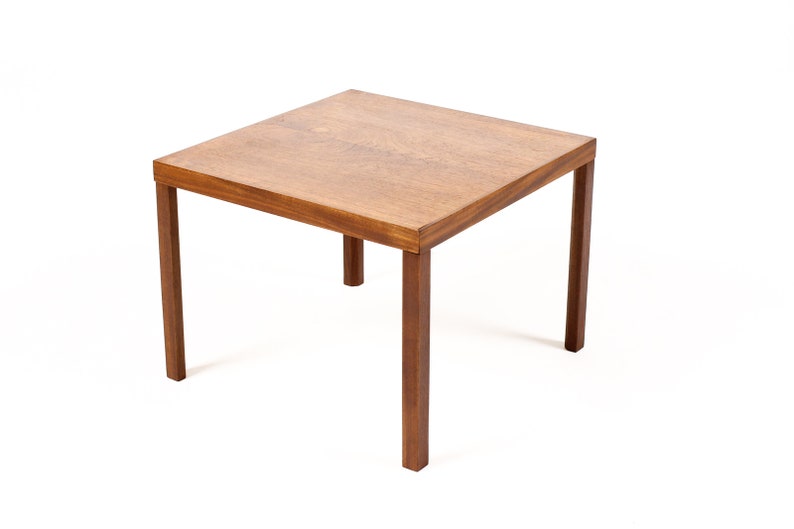 Danish Modern / Mid Century Square Teak Square Side Table Hans Olsen B image 3