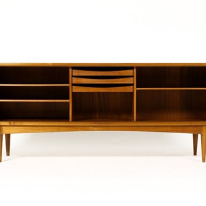 Danish Modern / Mid Century Walnut Tambour Door Credenza Model 142 Bernhard Pedersen & Son image 5