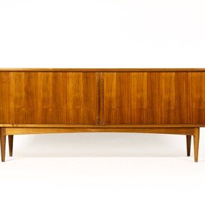 Danish Modern / Mid Century Walnut Tambour Door Credenza Model 142 Bernhard Pedersen & Son image 3