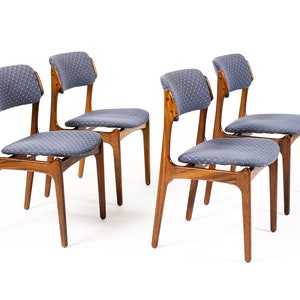 Danish Modern / Mid Century Rosewood Dining Chairs Erik Buch for OD Mobler Set of 4 Restoration included image 2