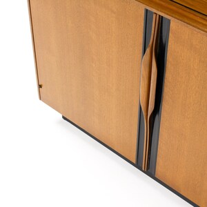 Mid Century Vintage Walnut Nightstand / Bedside Cabinet John Kapel for Glenn of California Two Door image 4