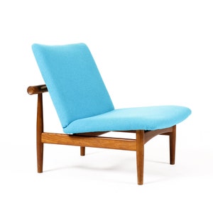 Danish Modern / Mid Century Teak Japan Lounge Chairs Finn Juhl for France Son Pair Restoration Included image 6