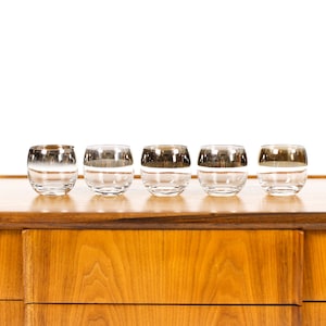 Vintage Mid Century Cocktail / Rocks Glasses — Dorothy Thorpe Roly Poly — Set of 5