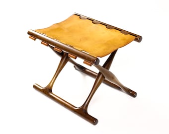 Danish Modern / Mid century Rosewood “Gold Hill” Foot Stool – Poul Hundevad for Vamdrup Stølefabrik