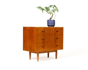 Danish Modern / Mid Century Teak Chest / Dresser — 3 drawers — A.H. Olsen — Mogens Kold