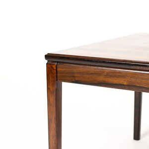 Danish Modern / Mid Century Large Square Rosewood Coffee / Side table Figural Grain image 6