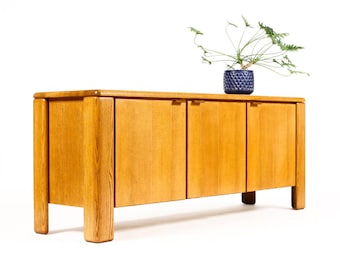 Vintage Mid Century 70’s Chunky White Oak Credenza / Sideboard — Glenn of California
