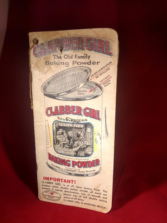 CLABBER GIRL BAKING POWDER 6/" x 18/" ALUMINUM Sign