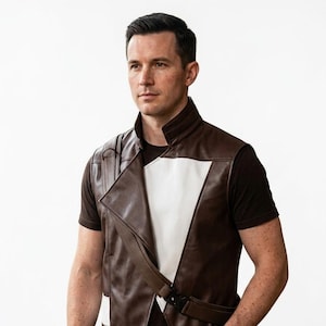 Cal Kestis Jedi Survivor Vest | Jedi Fallen Order Cosplay Costume | Custom Sci-Fi Shoulder Belt Set