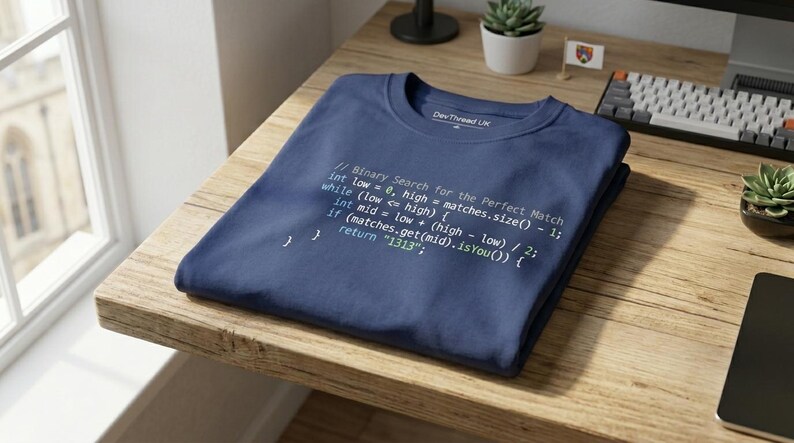 Java Developer T-Shirt, Software Engineer Code Heart Shirt, Programmer Gift, Minimalist Tech Humor Left Chest Tee | Navy image 5